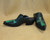 Green Cross with Swarovski Crystal Mule 3002