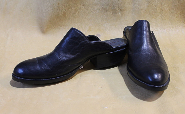Black Buffalo & Nat. Ring Lizard Suede Top Tres Outlaws Tall 1347