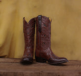 Cognac Buff & Lizard Inlay Men's Classic 910