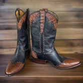 Black Kangaroo & Brown Gator Men's Classic 1203