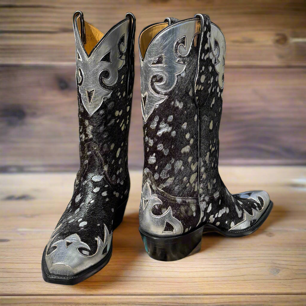Black & Silver Hair On Women's Classic 4-83