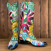 Retro Flower Blue Women's Classic 4-72