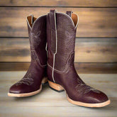 Burgundy Bull Hide Men's Classic 5-102
