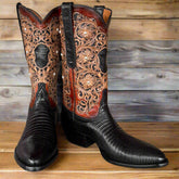 Blk Lizard, Tooling & Sterling Silver Men's Classic 5-105