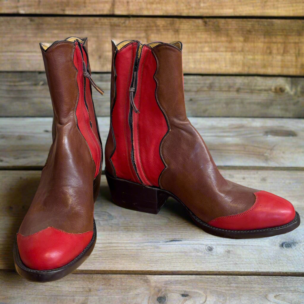 Brown with Red Calf Women's Flamingo 721