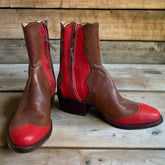 Brown with Red Calf Women's Flamingo 721