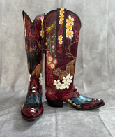 "Spirit Animals" Hand Painted Tres Outlaws Custom Boots