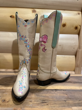 Flower and Bows Special Hand Painted by Marla Meridith 4-81