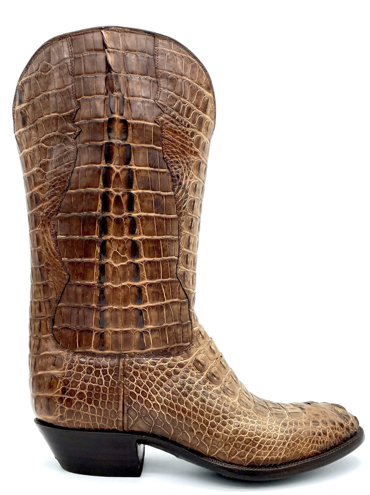 Saddle Tan Croc  Tres Outlaws Men's Classic 341