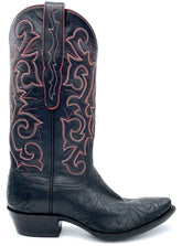 Black Calf Raised Stitch Tres Outlaws Men's Classic -343