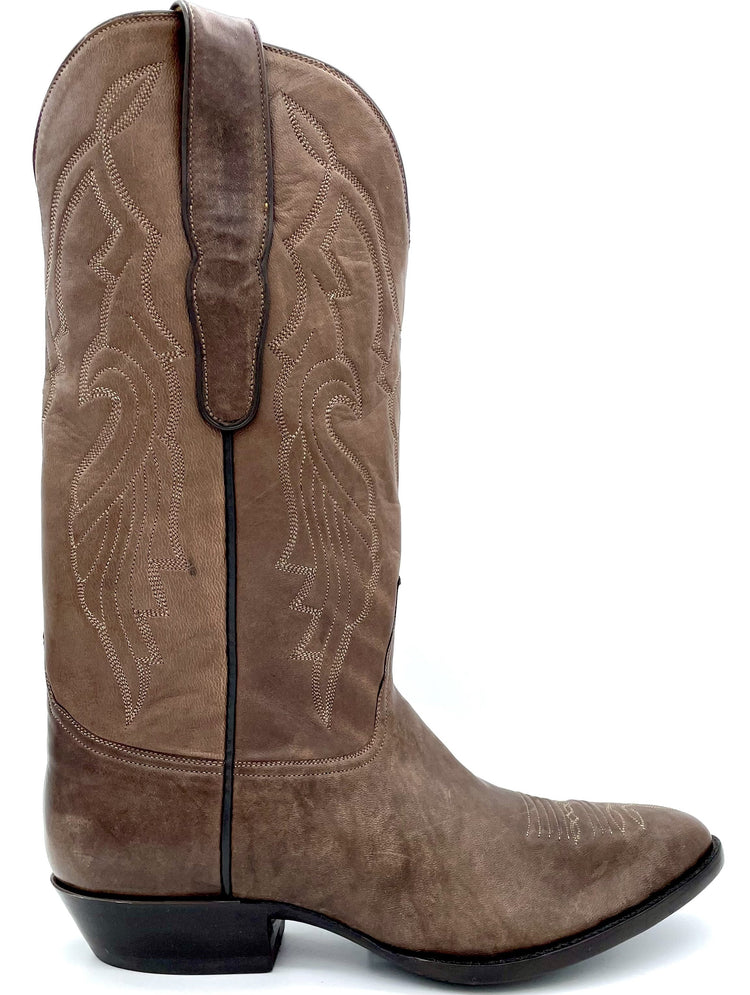 Choco Kangaroo Suede Ranch Tres Outlaws Men's Classic 381