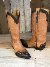 Brown Soft Calf & Lizard Tres Outlaws Women's Classic Boot 2063@