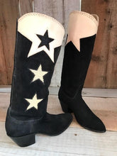 Black Suede & Beaded Stars Tres Outlaws Women's Classic Boot 1260@