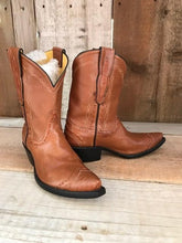 Cognac Kangaroo & Lizard Tres Outlaws Women's Classic Boot 1249@