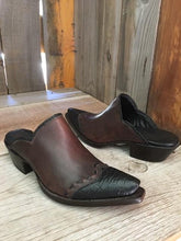Brown Calf & Black Gator Tip Tres Outlaws Mule 1315 @