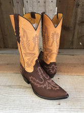 Saddle & Brown Nubuck All Over Stitch Tres Outlaws Men's Boot 4086@
