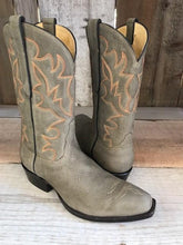 Olive Nubuck Stitched Tres Outlaws Men's Classic Boot 4062@