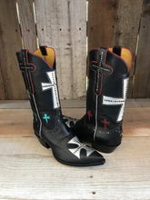 Black Kangaroo  & Crosses Tres Outlaws Men's Classic Boot 3995