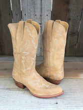 Natural Fine Suede All Over Stitch Tres Outlaws Men's Classic Boot 3990@
