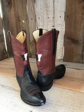 Cognac & Black Gator Long Horn Tres Outlaws Men's Classic Boot 4130@