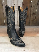 Spanish Black Calf w/ Inlay Tres Outlaws Men's Classic Boot 4234@