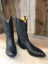 Black Ostrich Tres Outlaws Men's Classic Boot 4325@