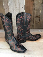 Black Calf All Over Stitch Tres Outlaws Men's Classic 4602@