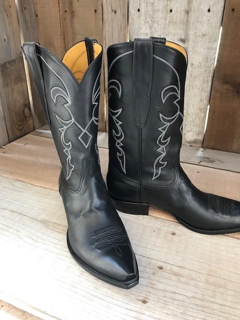 Black Calf w/ Stitching Men's Classic Boot 4608@