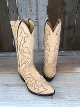 Natural Nubuck All Over Stitch Tres Outlaws Men's Classic Boot 3847@