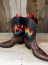 "Fandango Palm Springs" Rodeo Brown & Blk Calf Men's Classic 3794