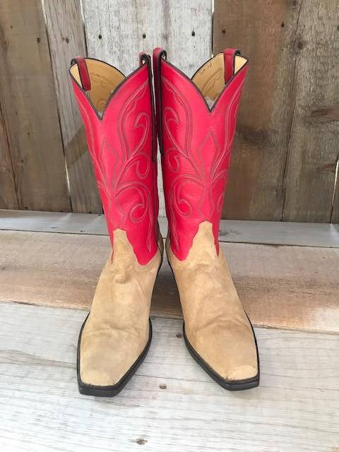 Red Kangaroo Tres Outlaws Cowboy Boots Leddy Classic Pee Wee