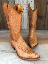 Saddle Tan Crocodile Tres Outlaws Men's Classic Boot 3859@