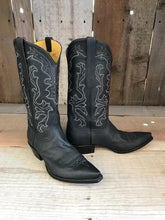 Black Distressed Calf Tres Outlaws Men's Classic Boot 3735@