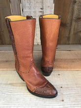 Peanut Buffalo Hand Tooled Tres Outlaws Men's Classic Boot 3479@