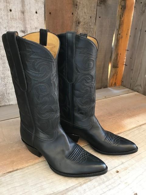 Black French Calf Tres Outlaws Men's Classic Boot 3362@