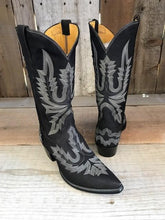 Black Nubuck All Over Stitch Tres Outlaws Men's Classic 3377@