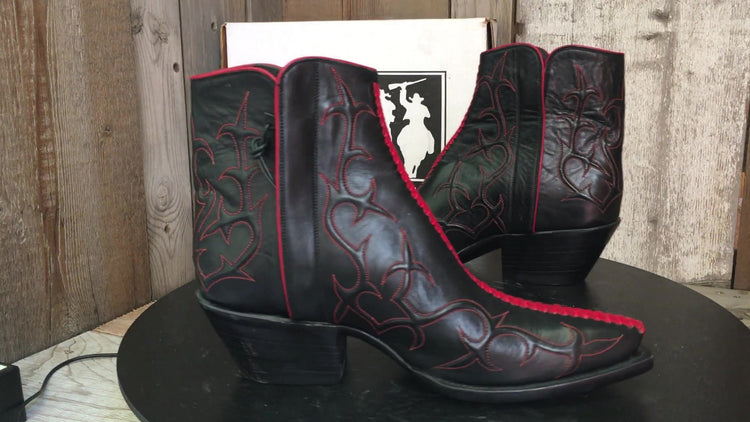 Braided & Raised Stitch Calf   Tres Outlaws Women's Flamingo Boot 1377