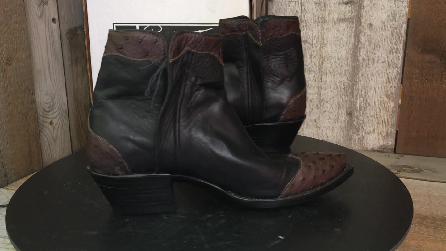 Black Calf & Ostrich Women's Flamingo 1937