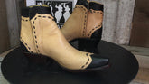 Nat. Soft Calf, Black Gator Trim Women's "2 Sweet Collection" 1316