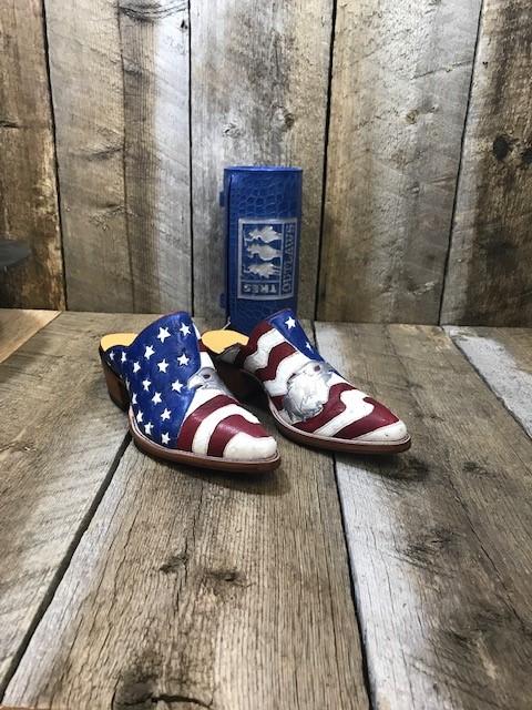 Ostrich Stars & Stripes Eagle Tres Outlaws Mule 2418*