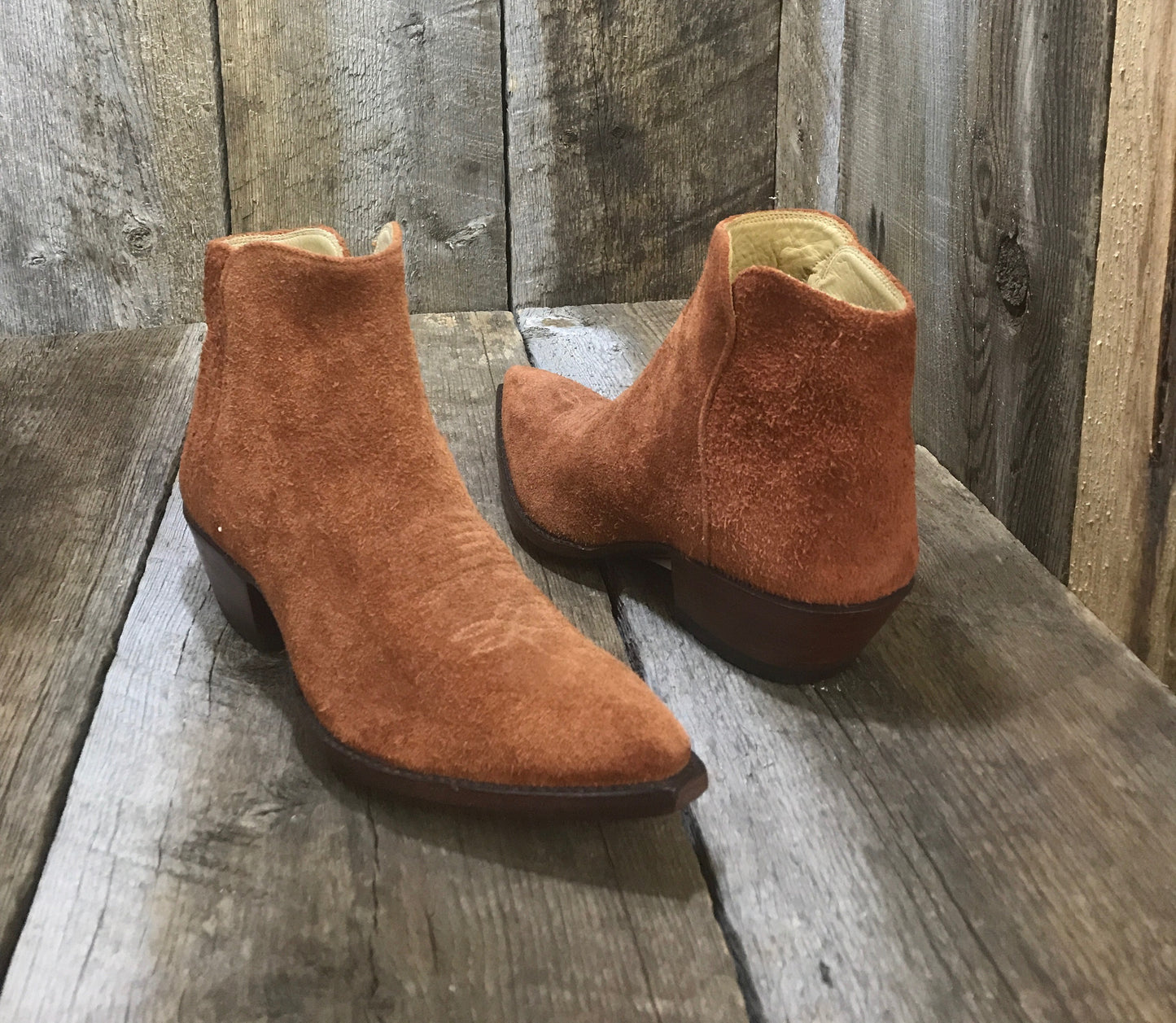 Rust Rough Out Pocahontas Tres Outlaws Women's Flamingo Zip Boot 1328@