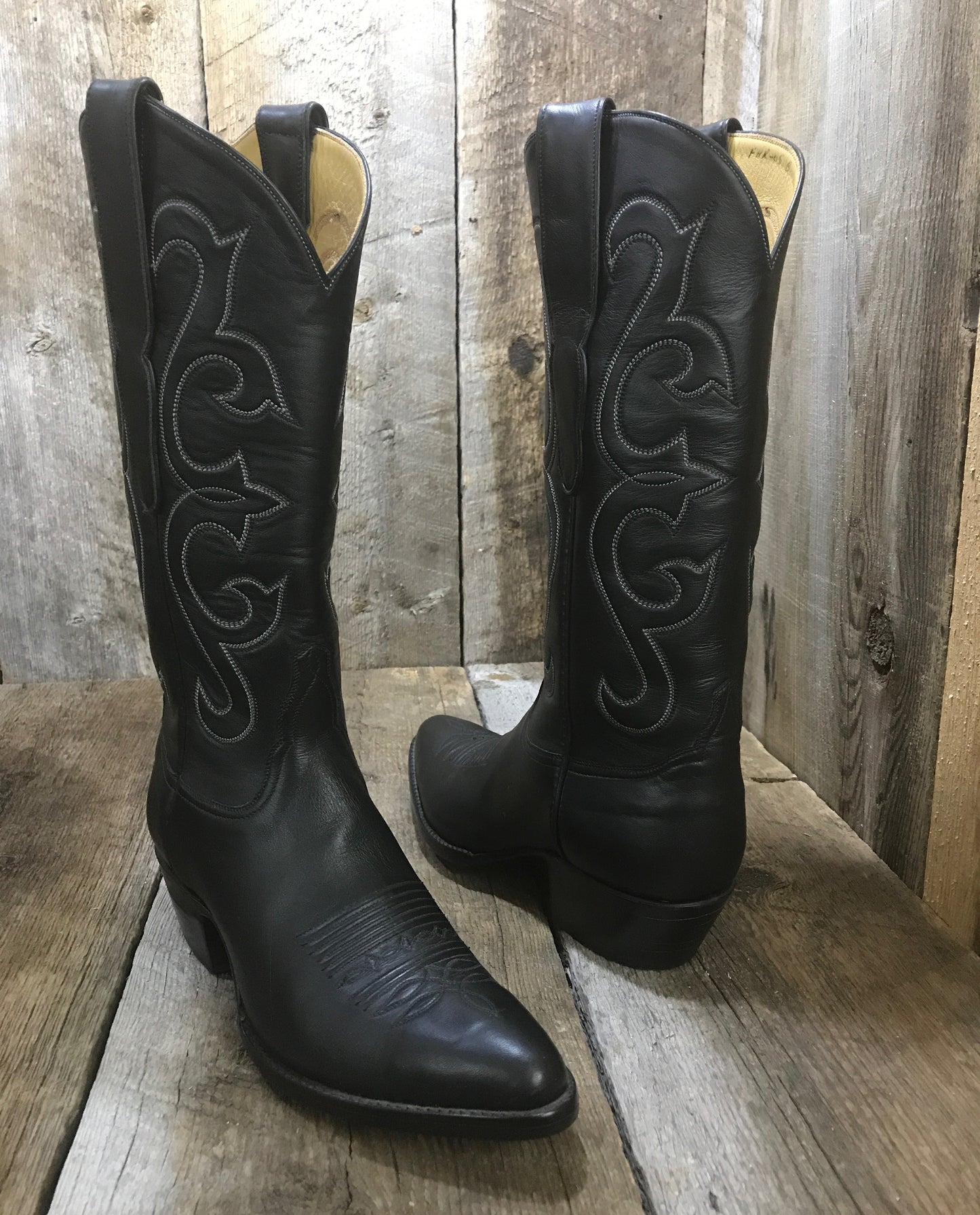 Black French Calf Tres Outlaws Women's Classic Boot 1594 @