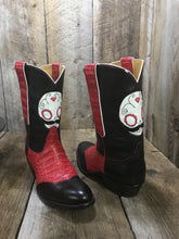 Calf w / Croc " Sweethearts " Tres Outlaws Women's Classic Boot 1677 *