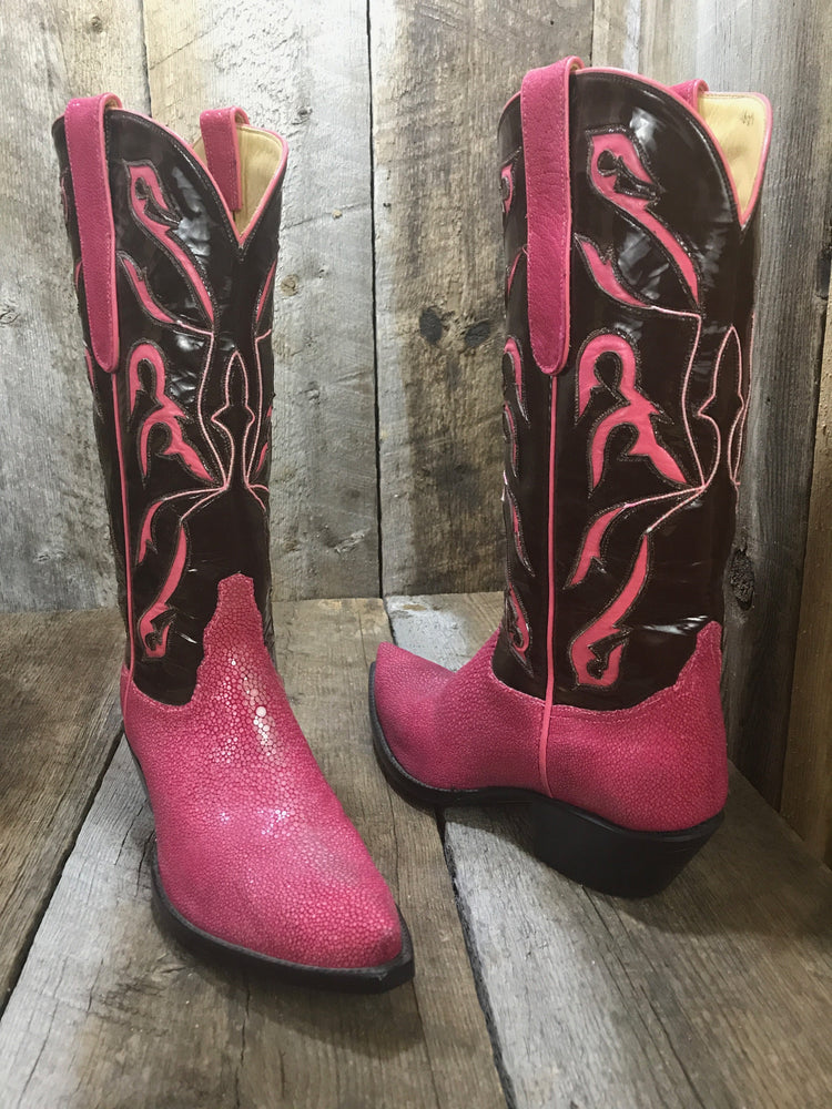 " Hot Pink" Stingray Tres Outlaws Women's Classic  Boot 1961