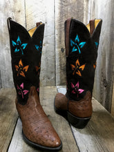 Brown Ostrich & Suede Tube Tres Outlaws Women's Classic Boot 1775 *