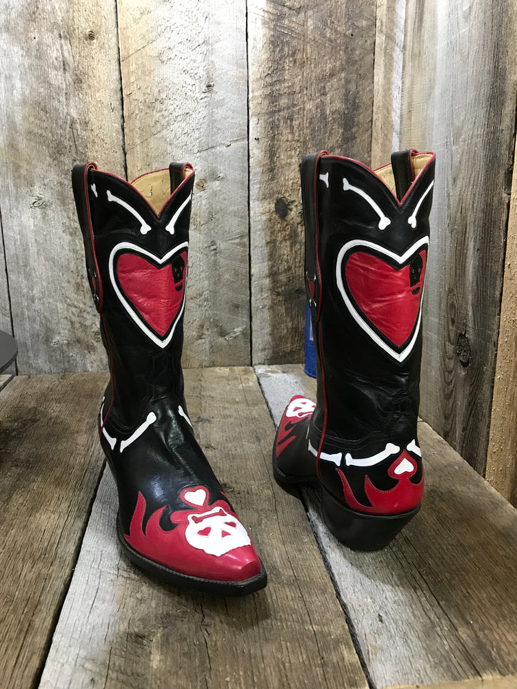 "  Morbid Valentine" Tres Outlaws Women's Classic Boot 1795