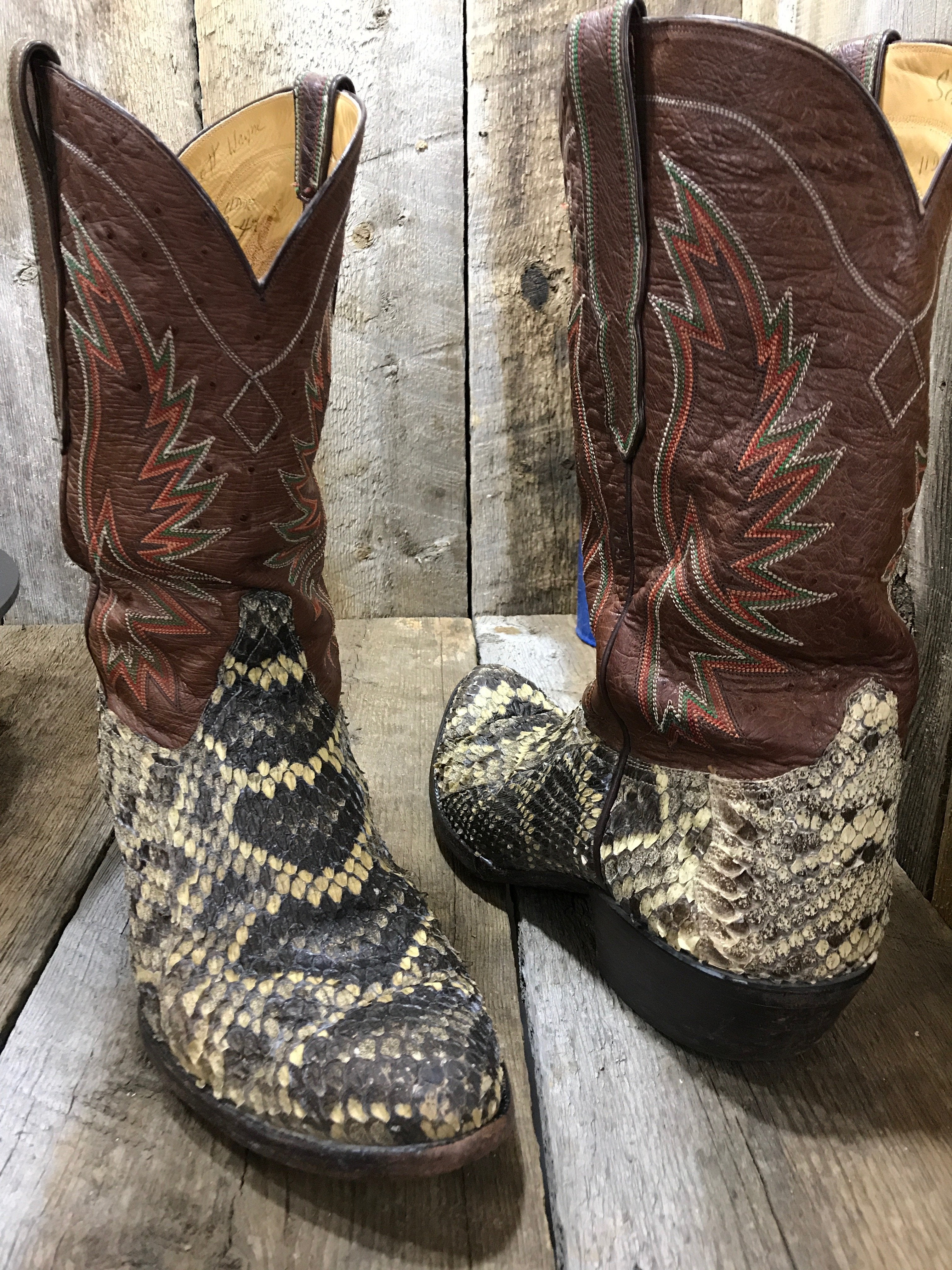 Rattlesnake mens boots Clearance
