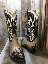 Brown Taupe & Cream Calf Skin Tres Outlaws Men's Classic Boot 4048 *