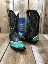 Black & Turquoise Mary Lou Women's Classic Boot 1801