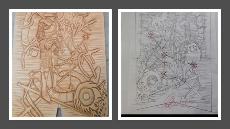 Captain - Sketch Transfer - Leather